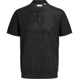 Jack & Jones Jack Jones Jess Regular Fit Polo Yaka Triko Erkek Tişört 12288543 - Siyah - M