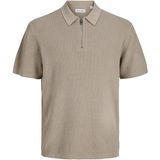 Jack & Jones Jack Jones Max Relax Fit Tiriko Knıt Polo Yaka Erkek Tişört 12288544 - Kahve - XL