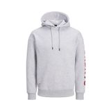 Jack & Jones Jack Jones Mono Sweat Hood Erkek Gri Sweatshirt -05 12216279