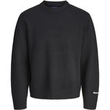 Jack & Jones Jack Jones Norrebro Erkek Kazak Bisiklet Yaka Siyah Loose Fit Casual Stil 12282728