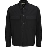 Jack & Jones Jack Jones Obly Fusıon Tech Overshırt Relax Fit Erkek Gömlek 12290687 - Siyah