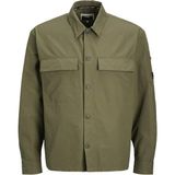 Jack & Jones Jack Jones Obly Fusıon Tech Overshırt Relax Fit Erkek Gömlek 12290687 - Yeşil - 2XL