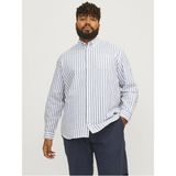Jack & Jones Jack Jones Oxford Büyük Beden Erkek Gömlek Mavi Düğmeli Yaka Uzun Kol Casual Regular Kesim - 5XL