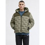 Jack & Jones Jack Jones Poınt Heat Quılted Puffer Erkek Ceket 12285932 - M - Yeşil