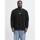 Jack & Jones Jack Jones Soho Bisiklet Yaka Büyük Beden Erkek Sweat 12284682 - Siyah - 6XL