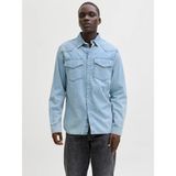 Jack & Jones Jack Jones Western Erkek Jean Gömlek 12289219 - Mavi - 2XL