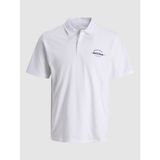 Jack & Jones Jack Jones Yazı Armalı Erkek Polo Yaka Tişört 12288118 - Beyaz - 2XL