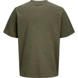 Jack & Jones Jack Jones Yazı Baskılı Büyük Beden Erkek Tişört 12294518 - Yeşil - 3XL