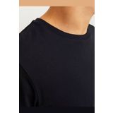 Jack & Jones JACK JONES Yazılı Erkek Bisiklet Yaka Tişört 12151955