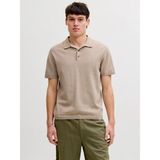 Jack & Jones Jack Joneswıll Regular Fit Triko Polo Yaka Erkek Tişört 12288552 - Kahve
