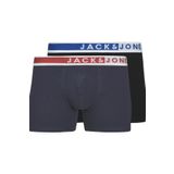 JACK & JONES JACKARIM SOLID TRUNKS 2 PACK Erkek Boxer, Lacivert, M