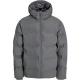 Jack & Jones Jack&jones 12278749 Jjesoho Puffer Hood Castlerock Erkek Mont - XL - Gri