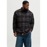 Jack & Jones Jack&jones 12287627 Battal Buyuk Beden Uzun Kol Gomlek - Kareli - 5XL