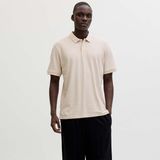Jack & Jones Jack&jones Basic Erkek Bej Polo Yaka Tişört - 2XL