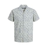Jack & Jones Jack&Jones Blulandon Print Resort Erkek Ekru Desenli Gömlek