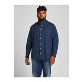 Jack & Jones Jack&jones Büyük Beden Lacivert Erkek Oxford Gömlek 12190444