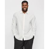 Jack & Jones Jack&jones Erkek Uzun Kol Gömlek 5XL Beyaz Klasik Fit Düz Desenli Klasik Stil