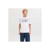 Jack & Jones Jack&Jones Jeff Logo Erkek Çocuk Beyaz Tişört