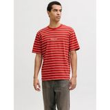 Jack & Jones Jack&jones Jornorrebro Stripe Tee Erkek T-Shirt 12291021 - Kırmızı