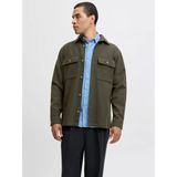 Jack & Jones Jack&jones Jprrayle Melange Solid L/s Erkek Gömlek 12286840 - XL - Haki