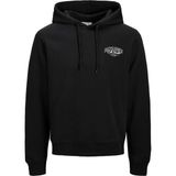 Jack & Jones Jack&Jones Makoto Erkek Siyah Kapüşonlu Sweatshirt