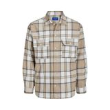 Jack & Jones Jack&Jones Rahat Kesim Uzun Kollu Pamuklu Gömlek, L, TYC3JL18HN169895552643396, Bej, Erkek