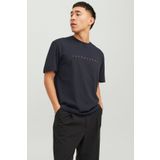 Jack & Jones Jack&jones Star Erkek Lacivert Yuvarlak Yaka Tişört