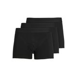 JACK & JONES JACWAISTBAND TRUNKS 3 PAC Siyah Erkek Boxer 2XL