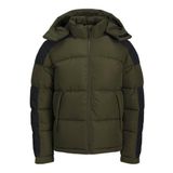 JACK & JONES JCOAERO PUFFER SN Erkek Mont Ceket, Koyu Yeşil, M