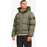 Jack & Jones Jcoalpha Puffer Erkek Yeşil Mont 12261971-DUSTYOLIVE - 2XL