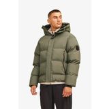 Jack & Jones Jcoalpha Puffer Erkek Yeşil Mont 12261971-DustyOlive