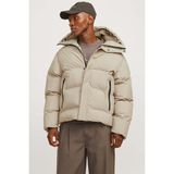 Jack & Jones Jcoalpha Puffer Sn Ekru Erkek Mont - Bej - XL