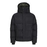 JACK & JONES JCOALPHA PUFFER SN Erkek Mont Ceket, Siyah, L
