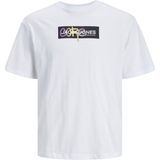 Jack & Jones Jcoaop Print TEE SS Crew Neck Beyaz Erkek T-shirt