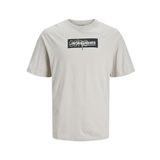 Jack & Jones Jcoaop Print Tee Ss Crew Neck Kırık Beyaz Erkek T-shirt