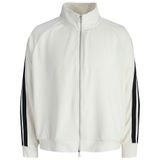Jack & Jones JCOATHLETICO TOWEL Kırık Beyaz Erkek Fermuarlı Sweat Ceket 12286672 Cloud-Dancer