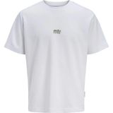 Jack & Jones Jcobreeze Front Print Tee Ss Crew Erkek T-Shirt - Beyaz - XL