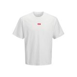 Jack & Jones JCOCLUB BADGE Beyaz T-Shirt, L, 12295036-Bright, White, Erkek