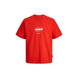Jack & Jones Jcoclub Front Prınt Tee Kırmızı Erkek T-Shirt 12289868