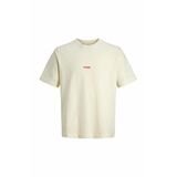 Jack & Jones JCOCLUB SMALL FRONT PRINT Ekru Kısa Kol T-Shirt, 2XL, JCOCLUB SMALL FRONT PRINT, EKRU-102684761, Erkek