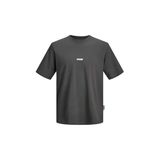 Jack & Jones JCOCLUB SMALL FRONT PRINT Gri Kısa Kol T-Shirt, S, JCOCLUB SMALL FRONT PRINT, GRİ-102684762, Erkek