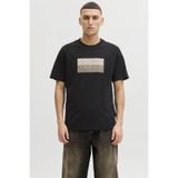 Jack & Jones Jcofusıon Dots Prınt Tee Ss Crew Sn Siyah Erkek T-Shirt 12289863