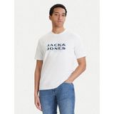 Jack & Jones Jcofusıon Jj Brandıng Tee Ss Crew Neck Beyaz Erkek T-Shirt 12289880 - M