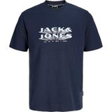 Jack & Jones Jcofusıon Jj Brandıng Tee Ss Crew Neck Lacivert Erkek T-Shirt 12289880 - M