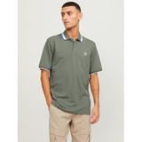 Jack & Jones Jcohass Logo SS LN Gri Polo Erkek T-shirt