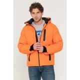 Jack & Jones Jcoheat Puffer Jacket Sn Turuncu Erkek Mont 12215507-Manda - Beyaz - Gri