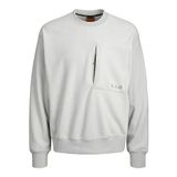 Jack & Jones Jcolab Sweat Crew Neck AW23 Gri Erkek Sweatshirt