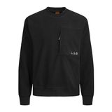 Jack & Jones Jcolab Sweat Crew Neck AW23 Siyah Erkek Sweatshirt