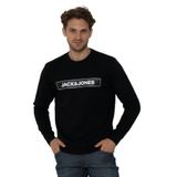 JACK & JONES JCOMINDER SWEAT CREW NECK KA Erkek Sweatshirt, Black, L
