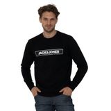 JACK & JONES JCOMINDER SWEAT CREW NECK KA Erkek Sweatshirt, Black, XL